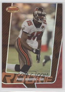 2005 Bowman's Best - [Base] - Bronze #61 - Rookie - Paris Warren /199