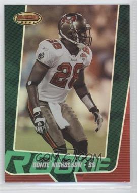 2005 Bowman's Best - [Base] - Green #100 - Rookie - Donte Nicholson /799