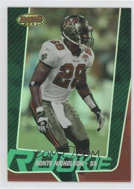 2005 Bowman's Best - [Base] - Green #100 - Rookie - Donte Nicholson /799