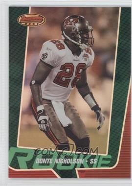 2005 Bowman's Best - [Base] - Green #100 - Rookie - Donte Nicholson /799