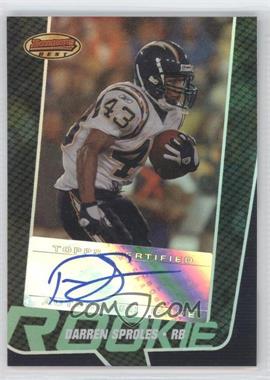 2005 Bowman's Best - [Base] - Green #141 - Rookie - Darren Sproles /599