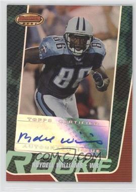 2005 Bowman's Best - [Base] - Green #152 - Rookie - Roydell Williams /599