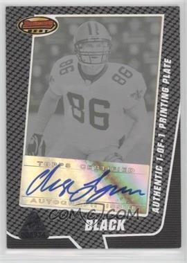 2005 Bowman's Best - [Base] - Printing Plate Black Framed #136 - Rookie - Chase Lyman /1