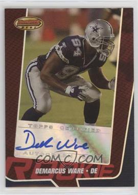 2005 Bowman's Best - [Base] - Red #166 - Rookie - DeMarcus Ware /199