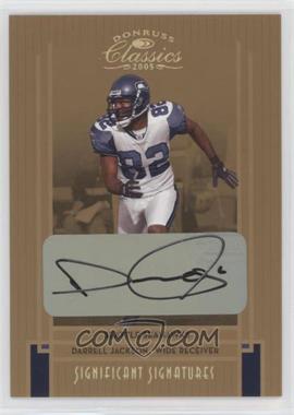 2005 Donruss Classics - [Base] - Significant Signatures Bronze #84 - Darrell Jackson /75