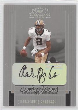 2005 Donruss Classics - [Base] - Significant Signatures Silver #59 - Aaron Brooks /15