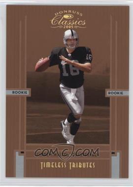 2005 Donruss Classics - [Base] - Timeless Tributes Bronze #222 - Rookie - Andrew Walter /100