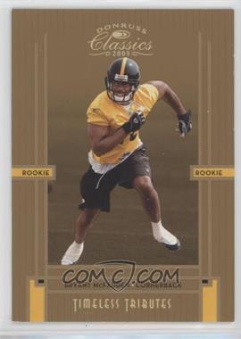 2005 Donruss Classics - [Base] - Timeless Tributes Bronze #237 - Rookie - Bryant McFadden /100