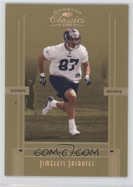 2005 Donruss Classics - [Base] - Timeless Tributes Gold #227 - Rookie - Dante Ridgeway /25