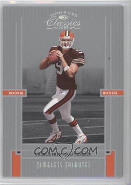 2005 Donruss Classics - [Base] - Timeless Tributes Silver #221 - Rookie - Charlie Frye /50