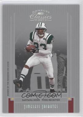 2005 Donruss Classics - [Base] - Timeless Tributes Silver #67 - Santana Moss /50