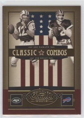 2005 Donruss Classics - Classic Combos - Gold #CC-9 - Joe Namath, Jim Kelly /100