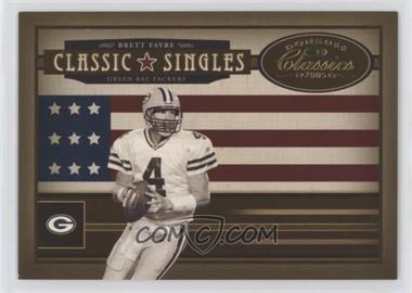 2005 Donruss Classics - Classic Singles - Gold #CS-4 - Brett Favre /250