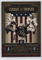 Earl Campbell, Marcus Allen, Bo Jackson #/250