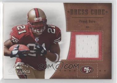 2005 Donruss Classics - Dress Code Jerseys #DC-10 - Frank Gore /250