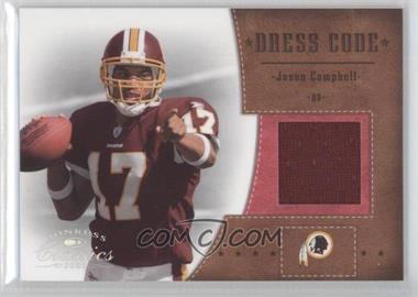 2005 Donruss Classics - Dress Code Jerseys #DC-12 - Jason Campbell /250