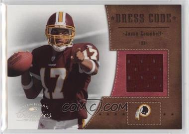 2005 Donruss Classics - Dress Code Jerseys #DC-12 - Jason Campbell /250