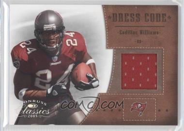 2005 Donruss Classics - Dress Code Jerseys #DC-5 - Carnell "Cadillac" Williams /250