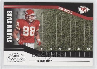 2005 Donruss Classics - Stadium Stars - 10 Yard Line #SS-19 - Tony Gonzalez /500