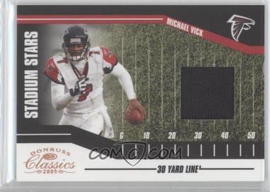 2005 Donruss Classics - Stadium Stars - 30 Yard Line Jerseys #SS-1 - Michael Vick /199