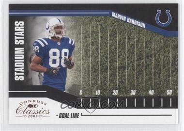 2005 Donruss Classics - Stadium Stars - Goal Line #SS-16 - Marvin Harrison /750