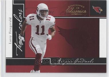 2005 Donruss Classics - Team Colors - Gold #TC-22 - Larry Fitzgerald /250