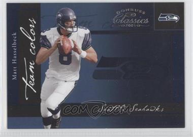 2005 Donruss Classics - Team Colors - Silver #TC-11 - Matt Hasselbeck /500