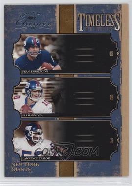 2005 Donruss Classics - Timeless Triples - Silver #TT-8 - Fran Tarkenton, Eli Manning, Lawrence Taylor /500