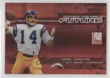 2005 Donruss Elite - Back to the Future - Sample Red #BF-2 - Dan Fouts, Drew Brees