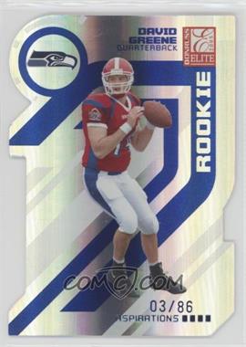 2005 Donruss Elite - [Base] - Aspirations Die-Cut #139 - David Greene /86