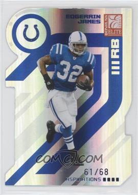 2005 Donruss Elite - [Base] - Aspirations Die-Cut #40 - Edgerrin James /68 [EX to NM]