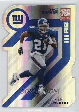 2005 Donruss Elite - [Base] - Aspirations Die-Cut #62 - Tiki Barber /79