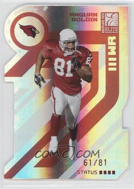 2005 Donruss Elite - [Base] - Status Red Die-Cut #3 - Anquan Boldin /81