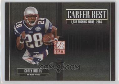 2005 Donruss Elite - Career Best - Black #CB-11 - Corey Dillon /250