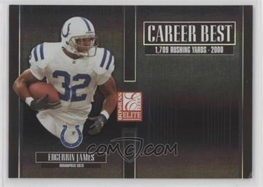 2005 Donruss Elite - Career Best - Black #CB-18 - Edgerrin James /250 [EX to NM]