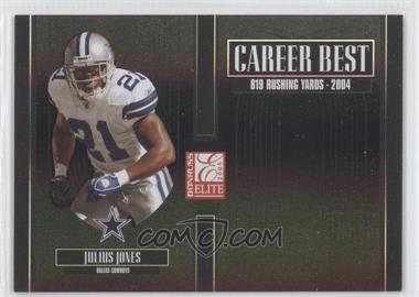 2005 Donruss Elite - Career Best - Black #CB-27 - Julius Jones /250