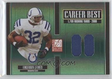 2005 Donruss Elite - Career Best - Die-Cut Year Jerseys #CB-18 - Edgerrin James /100