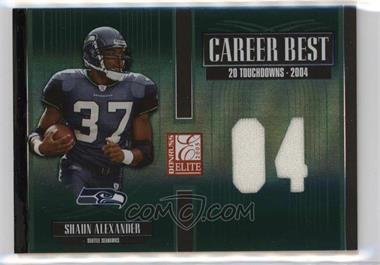 2005 Donruss Elite - Career Best - Die-Cut Year Jerseys #CB-41 - Shaun Alexander /104