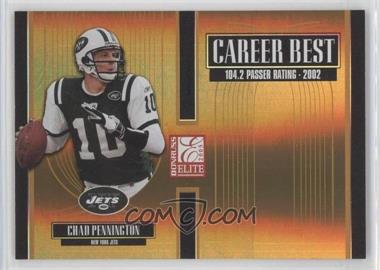 2005 Donruss Elite - Career Best - Gold #CB-10 - Chad Pennington /500