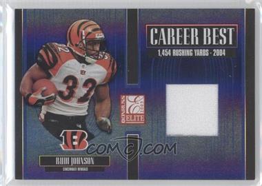 2005 Donruss Elite - Career Best - Jerseys #CB-40 - Rudi Johnson /175