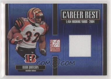 2005 Donruss Elite - Career Best - Jerseys #CB-40 - Rudi Johnson /175