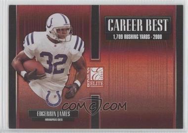 2005 Donruss Elite - Career Best #CB-18 - Edgerrin James /1000