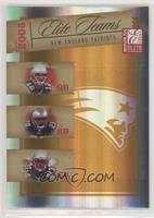 Tom Brady, Corey Dillon, Ty Law #/250