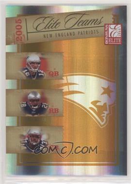 2005 Donruss Elite - Elite Teams - Gold #ET-15 - Tom Brady, Corey Dillon, Ty Law /250