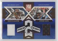 Deuce McAllister, Stephen Davis [EX to NM] #/250