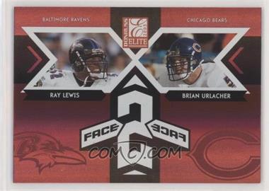 2005 Donruss Elite - Face 2 Face - Sample Red #CB-17 - Ray Lewis, Brian Urlacher