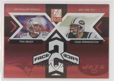 2005 Donruss Elite - Face 2 Face - Sample Red #CB-4 - Tom Brady, Chad Pennington