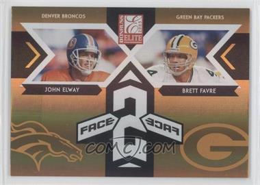 2005 Donruss Elite - Face 2 Face #CB-5 - John Elway, Brett Favre /1000