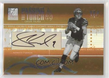 2005 Donruss Elite - Passing the Torch - Gold Autographs #PT-12 - Carson Palmer /100