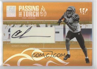 2005 Donruss Elite - Passing the Torch - Gold Autographs #PT-14 - Chad Johnson /100